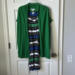 Merina knit stripe dress xl